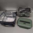 Electric Heated Lunch Box for Car Truck Home 1.8L 100W Portable Food Warmer with 12V/24V/110V/220V Hot Meal for Work Travel Jobsite Camping Christmas Gifts White Elephant Gifts for Adults/Men/Woman (Green)