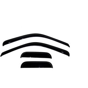Auto Ventshade [AVS] Outside Mount Rain Guards For 1999 - 2016 Ford F-250/F-350 Super Duty, SUPERCAB ONLY | Window Vent Visors, 4 pcs. - Smoke | 94522