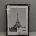 upsimples 12x17 Picture Frame, Display Pictures 10x14 with Mat or 12x17 Without, Wall Hanging Photo Frame, Black, 1 Pack