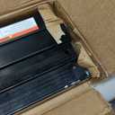 Trailer Gate Lift Assist, for Open Utility Trailer Tailgate Ramp, 2 Sides Black, with 12 to 24 Inch Heights Side Rail and 4 to 6 Feet Height Tail Gate or Ramp