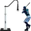PLAYAPUT 2 in 1 Baseball & Softball Hitting Tee with Handrolled Rubber Top | Aluminum Stem,Metal Base,Height Adjustable Baseball Tee For Batting,Swing,Hitting Trainer To Improve Timing,Power & Accuracy