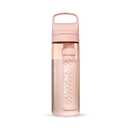 LifeStraw Go Series  BPA-Free Water Filter Bottle for Travel and Everyday use removes Bacteria, parasites and microplastics, Improves Taste, 22oz Cherry Blossom Pink