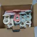 COOK WITH COLOR Bag Clips - Heavy Duty Chip Clip and Refrigerator Magnet Clips for Food Storage with Air Tight Seal Grip, Green and Pink, Pack of 8