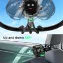 Stroller Fan Portable, Personal Fan for Travel, Digital display, Detachable 5 Speeds Rechargeable 360 Rotate Flexible Tripod Fan, For Home Office Stroller Camping - Black