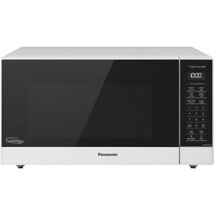 Panasonic NN-SN75LW cu.ft Cyclonic Inverter Countertop Microwave Oven 1250Watt Power with Genius Sensor Cooking, 1.6 cft, White