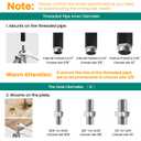 HOLKIE Caster Wheels 3 inch with No Brake Stem Casters, 1/2" -13 x 1-1/2" (Stem Diameter 1/2", Stem Length 1-1/2") Threaded Swivel Casters Set of 4 Heavy Duty Castors Black