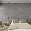 3yecao 31"×591" 3D Extra Wide Thick Grey Concrete Wallpaper Peel Stick Large Size Light Gray Concrete Cement Contact Paper Vinyl Stained Matte Textured Wall Sticker for Office Bathroom Bedroom Walls