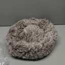 NOYAL Calming Donut Dog Bed for Small to Medium Dogs & Cats - Plush Faux Fur Anti-Anxiety Pet Bed with Machine Washable Cover & Non-Slip Base