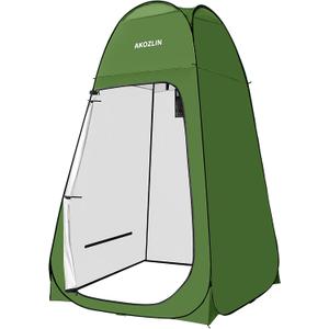 AKOZLIN Portable Pop Up Shower Tent Instant Privacy Dressing Changing Tent Outdoor Shower Room Camp Toilet Tent, 47.2" L47.2" W74.8" H
