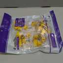 VCE UL Listed Cat6 RJ45 Keystone Jack Insert 25-Pack, 90 Degree Punch Down Keystone Jack Adapter Slim Profile Yellow
