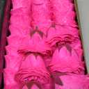 36 PCS Hot Pink Glitter Roses Bouquet Kit, Sparkling Flower Arrangement with Stems, Butterflies, Crown, Wrapping Paper, Card, Ribbon for Wedding, Holiday, Mothers Day, Birthday, DIY Crafts