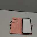 Defencase for iPhone 16 Plus Magnetic Wallet Case Compatible with Magsafe with RFID Blocking Zipper Strap Card Holder for Women Men PU Leather Detachable Case for iPhone 16 Plus (6.7 inch), Rose Pink