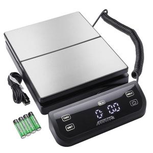 Accuteck 8880 High Accuracy Digital Shipping Scale and Postal Scale, 0.1oz Precision (Stainless Steel with Touch Screen, 150LB)