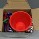 Holady 5.28'' Inch Sand Beach Buckets Pail with Shovels,Sand Bucket Water Pail for Beach Fun Great Summer Party Accessory(24 Bucket+24 Shovels)