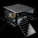 Turtle Topper Basking Platform for Aquatic Turtles 40 Breeder 75 Gallon, Aquatic Reptile Ramp Dock, Terrace, Turtle Tank Accessories (Extra Large)