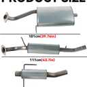 Muffler Assembly Tail Pipe Replacement Parts Compatible with Ford Escape 2009 2010 2011 2012 2.5L 3.0L