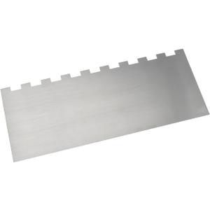 Cake Scraper Smoother 10 inch, Stainless Steel Metal Icing Smoother for Tall Cake Decorating #2 Stripe Edge Layering