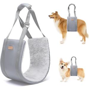 Big Dog Lift Harness, Adjustable Dog Sling for Back Legs, Hip Support Harness to Help Lift Dogs Rear for Helps Senior, Injured, Disabled and After ACL Surgery Dogs - X-Large, Grey