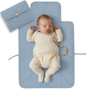 Portable Diaper Changing Pad - Soft and Easy to Clean Diaper Changing Mat for Babies - The Perfect Lightweight and Foldable Pad for Traveling