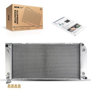 KAX CU1693 Full Aluminum Radiator, Compatible with K1500, C1500, Tahoe, K2500, K1500 Suburban, C2500, Yukon, C1500 Suburban, K3500, C3500, Escalade, Blazer, C3500HD, with Radiator Cap