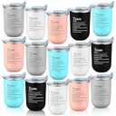 Reallnaive 15 Pcs Team Gifts Bulk Teacher Appreciation Gifts Thank You Coffee Mugs for Employee Coworkers Nurse Staff Double Walled Stainless Steel Tumbler Inspirational Cups (Cohesion, Neutral)