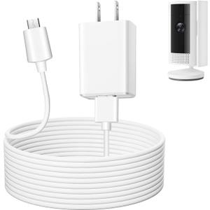 Charging Cable for Ring Indoor Cam (2nd Gen), 16.5FT/5M USB-A to Micro USB Power Adapter Charger Cable for Ring Indoor Camera, Not for (1nd Gen)