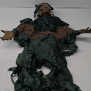 Halloween Decorations Indoor & Ourdoor, Life Size Halloween Animatronics Witch Decoration with Motion and Touch Activated Lights & Sounds, Halloween Animatronics Clearance