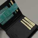 MARSHAL Genuine Leather RFID Blocking Five-point Star Hidden Badge Holder Wallet