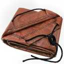 TARPAL 4x4 Feet(2pack) Small tarp with Drawstring Tarp Waterproof Brown Medium Duty tarps Multipurpose Cover for Leaf Camping Firewood Outdoor Furniture etc.