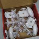 [Timer] Christmas Window Decorations, 3 Pack Snowflake Christmas Window Lights with Suction Cup, Hanging LED Battery Operated Xmas Lights Indoor Outdoor Xmas Tree Fireplace Home Party Decor - While (White)