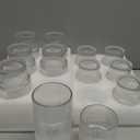 ISMASOAN Small Ribbed Glassware Set of 12, Glass Cups 12 oz and 7 oz, Fluted Glassware, Stackable Glasses, Cups for Kitchen, Gift Box Set