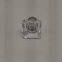 coolnews 4 Pack Crystal Glass Cabinet Knobs, Brushed Nickel Cabinet Knobs and Pulls, Square Knobs for Dresser Drawer