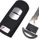 Replacement Key Fob Case Shell Fit for Mazda 3 CX-3 CX-5 WAZSKE13D01 662F-SKE13D01 Keyless Entry Remote Car Key Housing Casing Outer Cover Repair (1)