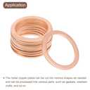 uxcell Pure Copper Sheet, 6" x 0.04" 18 Gauge T2 Copper Metal Round Plate for Crafts, Electrical Repairs