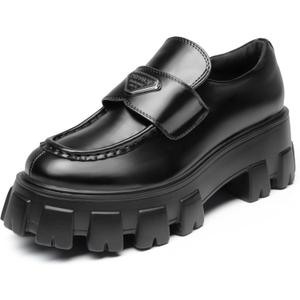 DREAM PAIRS Women's Chunky Loafers Platform Comfortable Slip-On Dressy Business Casual Fashion Outfit Loafer Shoes (10, Black)