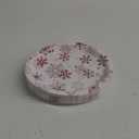 50 Count Christmas Oval Paper Plates Red Snowflake Party Decorations Christmas Red and White Plates 11x9 in Winter Holiday Disposable Cake Tablewares Platters for Xmas Dinner Birthday Supplies