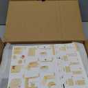 Sunhoo Bread Box for Kitchen Countertop Wooden Bread Storage Container Bin 2 Layer Breadbox Holder Large Capacity Keeper Vintage Farmhouse Food Organizer Pantry Shelf Acrylic Window（Black）