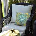 LVTXIII Outdoor/Indoor Pillow Covers, Patio Fade Resistant Throw Pillow Covers ONLY, Waterproof Farmhouse Accent Cushion Cases for Sofa Patio Couch Decoration 18"x18" Set of 2, Damask Green