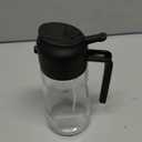 TrendPlain 16oz/470ml Glass Olive Oil Sprayer for Cooking  2 in 1 Olive Oil Dispenser Bottle for Kitchen Gadgets and Air Fryer Accessories, Salad, BBQ - Black