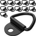 12 PCS V Ring Tie Down Anchors,Heavy Duty Steel Truck Bed Tie Down Anchors Rings,V-Ring Bolt On Trailer Anchor for Trailer,Cargo,Truck,Boat