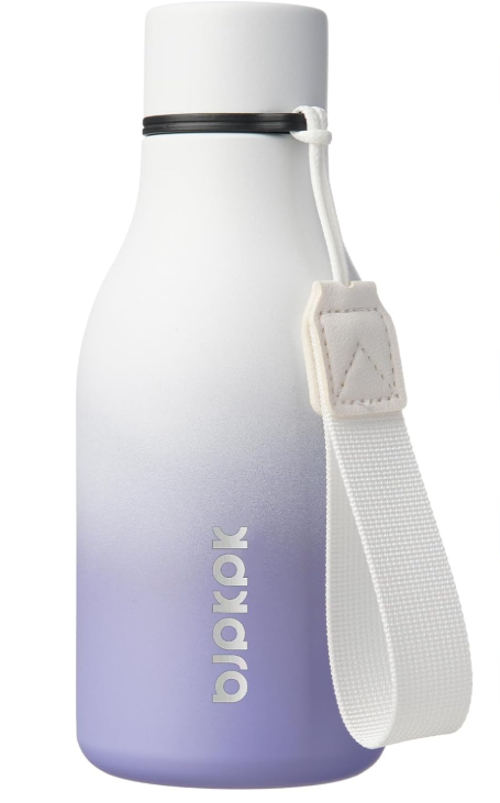 BJPKPK Insulated Water Bottles, 12oz Stainless Steel Metal Water Bottle with Strap, BPA Free Leak Proof Thermo, Mugs, Flasks, Reusable Water Bottle for Sports & Travel, Lilac Elegance BJPKPK Insulated Water Bottles, 12oz Stainless Steel Metal Water Bottle with Strap, BPA Free Leak Proof Thermo, Mugs, Flasks, Reusable Water Bottle for Sports & Travel, Lilac Elegance