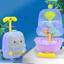 2 x Generic Beach Toys Trolley Box Set Fun (Purple), Medium