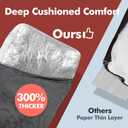 Mora Pets Self Heating Cat Bed Self Warming Cat Bed Thick Thermal Pet Bed Mat 36 x 24 Inches Removable Washable Cover for Outdoor Indoor Cats and Dogs Fur Grey Large