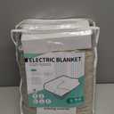 Electric Heated Blanket 72"x84" Full Size, Soft Coral Fleece with 4 Heating Levels and 10 Hours Auto-Off, Machine Washable, Cozy Plush Fabric for Home, Light Brown