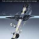 Pawfly 3 W Aquarium LED Light 7.5 Inch Underwater Fish Tank Light with Full Spectrum IP68 Waterproof White Blue Red Lights with Daytime & Night Mode Timer Auto On/Off and Adjustable Brightness (Basic (Timing Function))