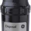 GE GFC525N Sink 1/2 HP Continuous Feed Disposer, Black