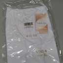 NANJI Short Sleeve Bodysuit for Women - Crew Neck Slim Fit Thong Body Suit, Stretch Double Lined Snap Tops, Casual Going Out, White, XL