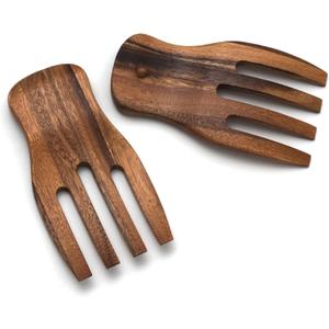 Lipper International 1102 Acacia Salad Hands, 3.75" x 7" x 1.88", One Pair