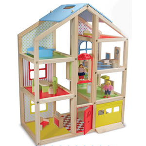Melissa & Doug, Wooden Hi-Rise Dollhouse