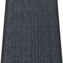 Kuyal Front Door Mat, 4'x6' Indoor Outdoor Entrance Mat, Commercial Floor Mats Inside Outside Entrance, Heavy Duty Durable Welcome Mats, Rubber Backing Non Slip Outdoor Mats for Entryway,Dark Gray